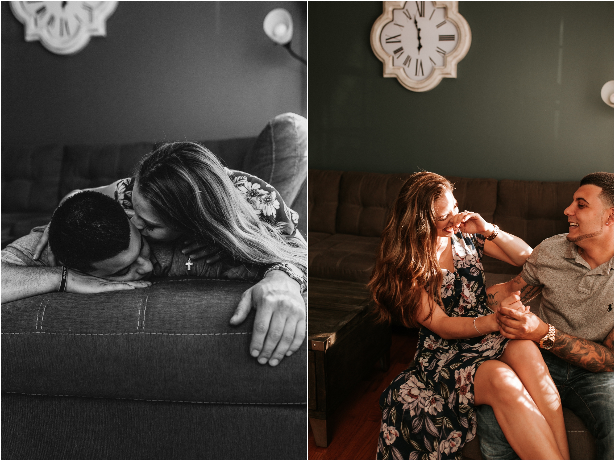 New Jersey Couple Nature In Home Engagement Session Tori Kelner Photography
