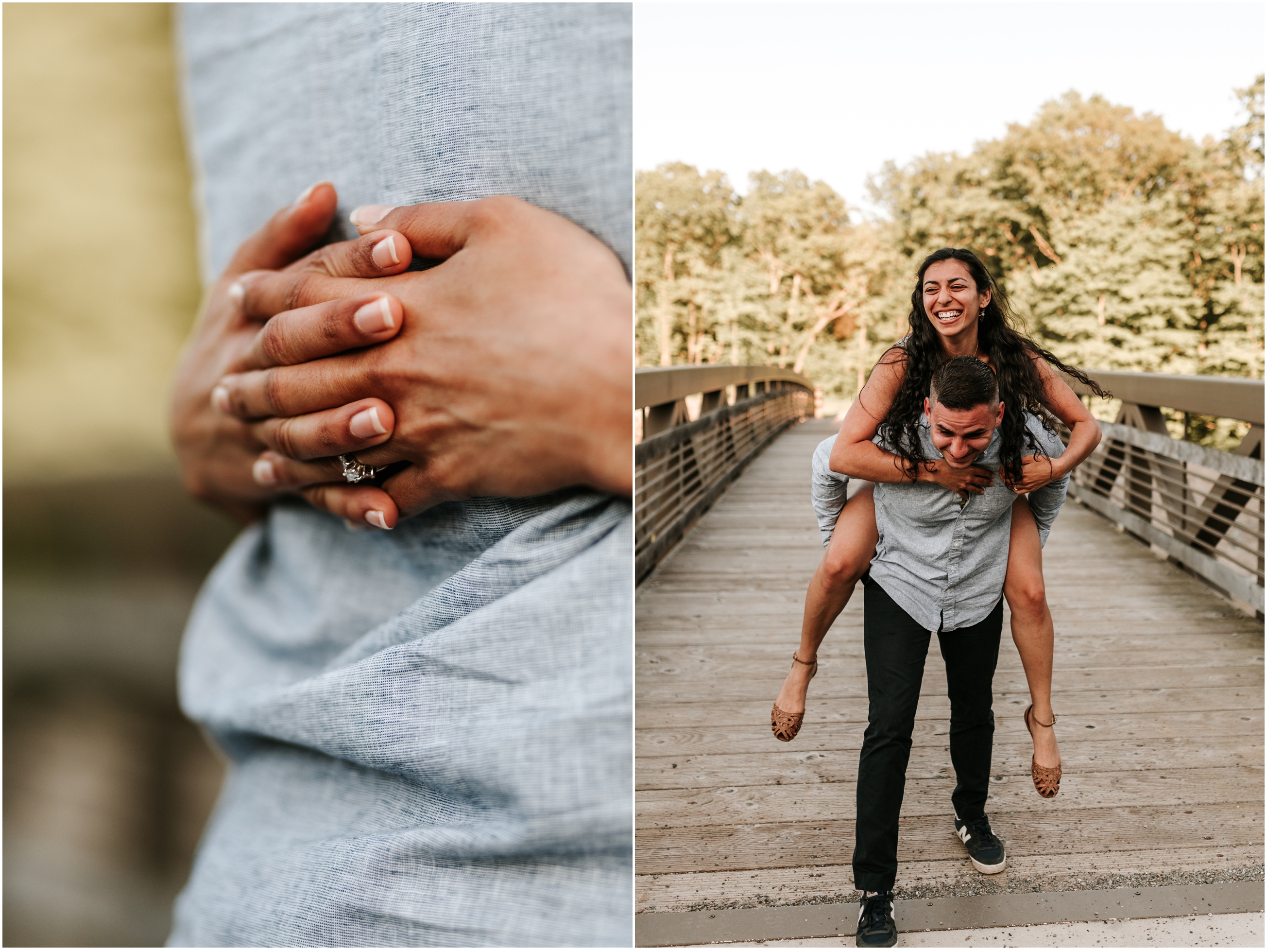Spring Nature Couple Saffin Pond Mahlon Dickenson Reservation Engagement Session New Jersey Wedding Photographer