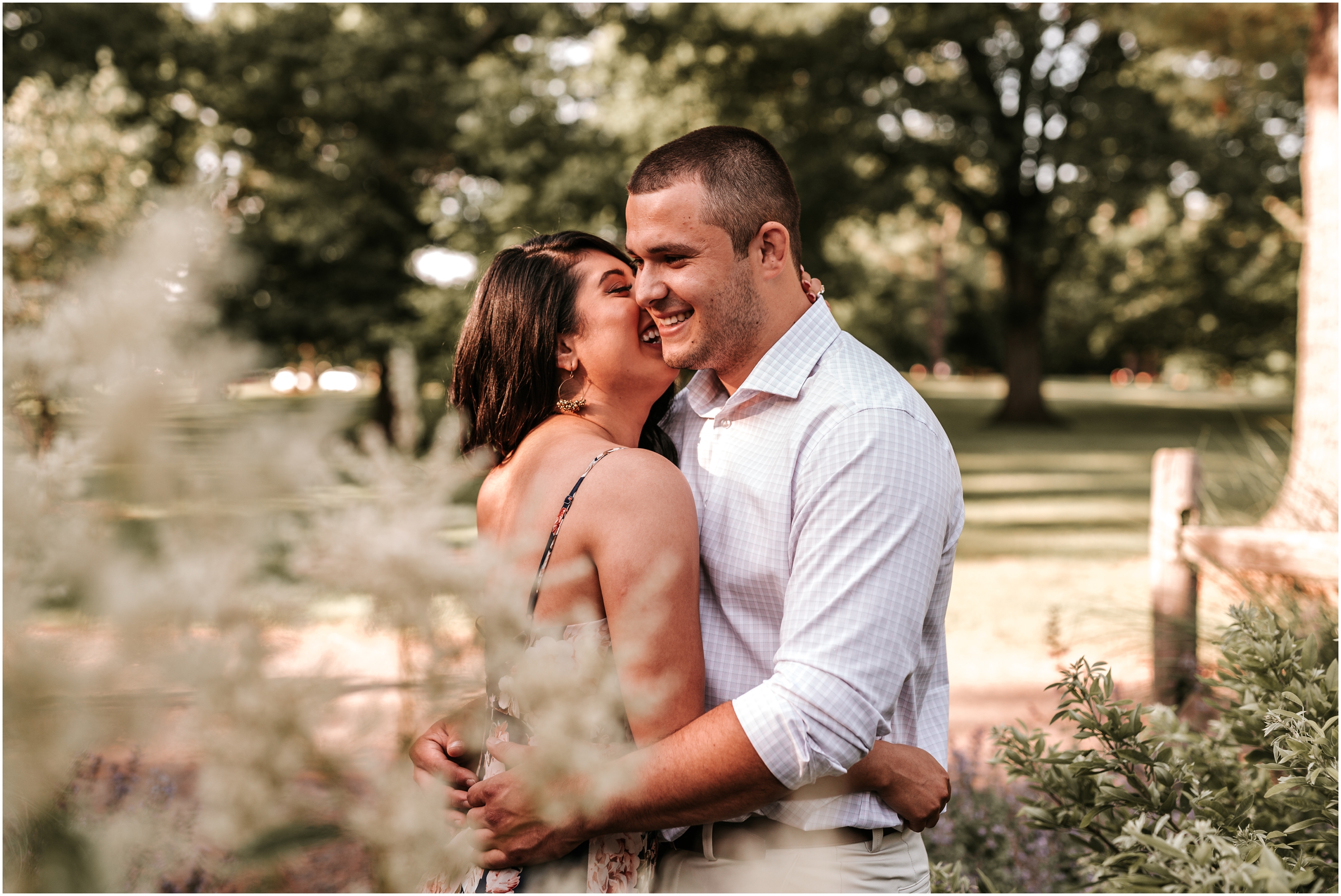 Spring Colonial Park Rose Garden Somerset NJ Engagement Session New Jersey Wedding Photographer