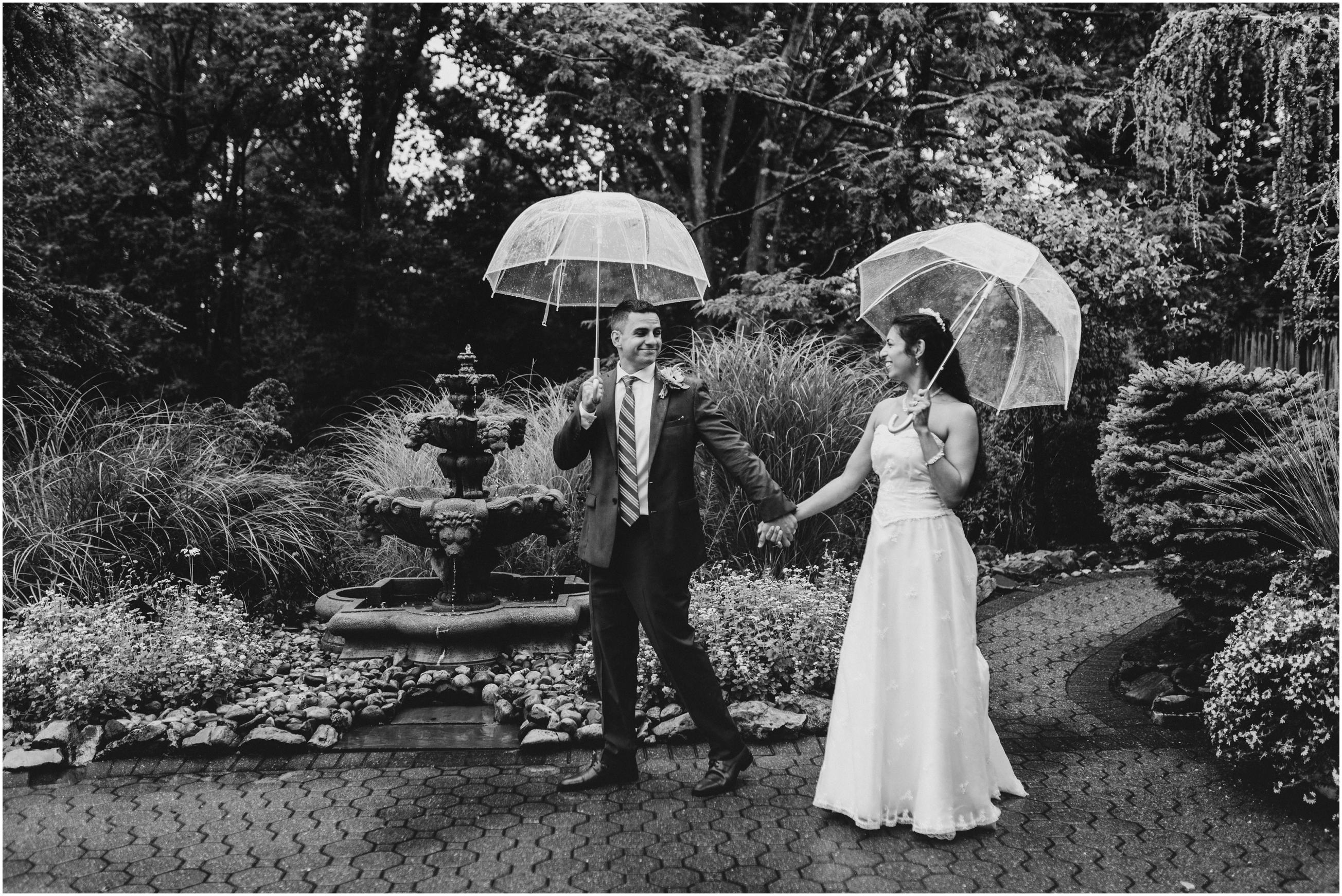 Mayfair Farms Rain Sunflower West Orange Wedding September NJ Wedding Photographer