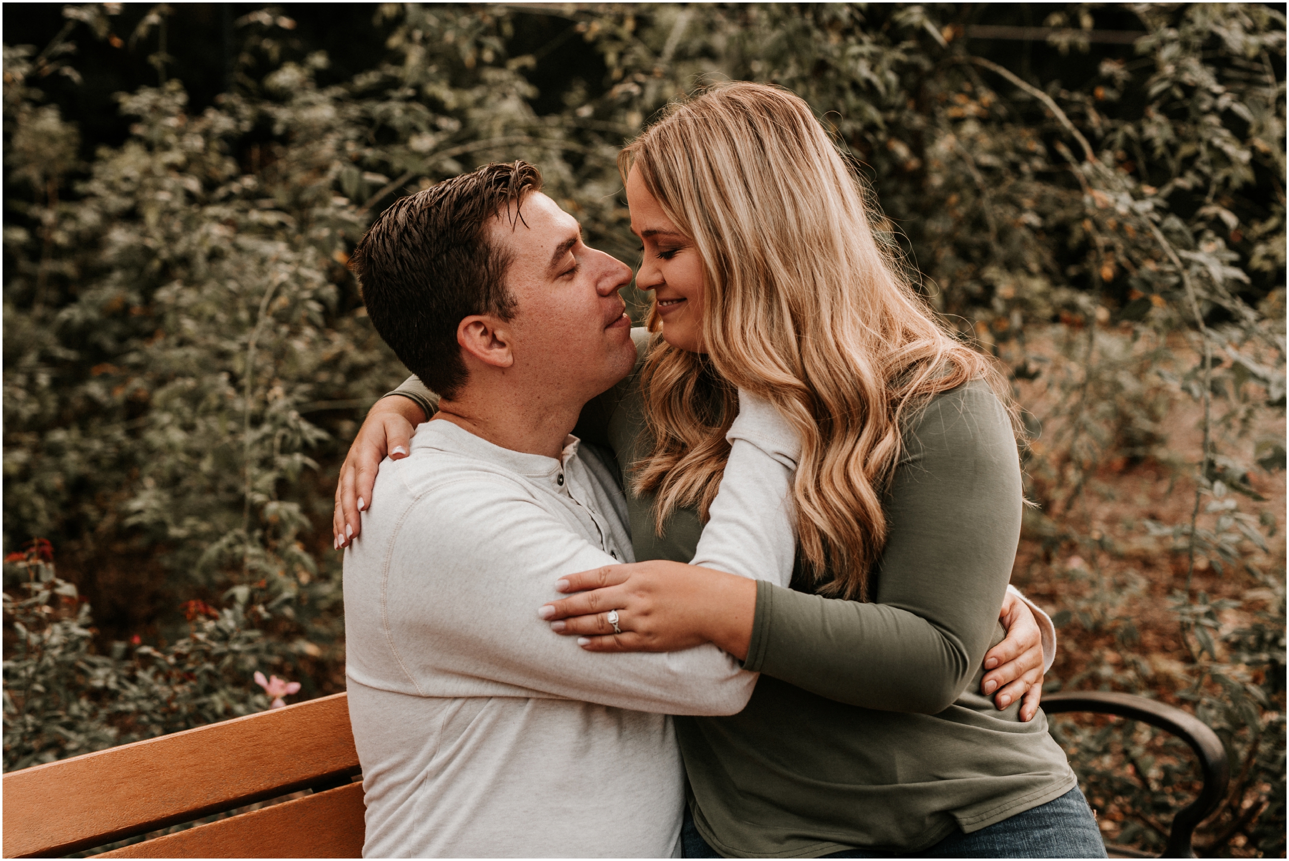 Colonial Park Rose Garden Fall Engagement Session New Jersey NJ Wedding Photographer