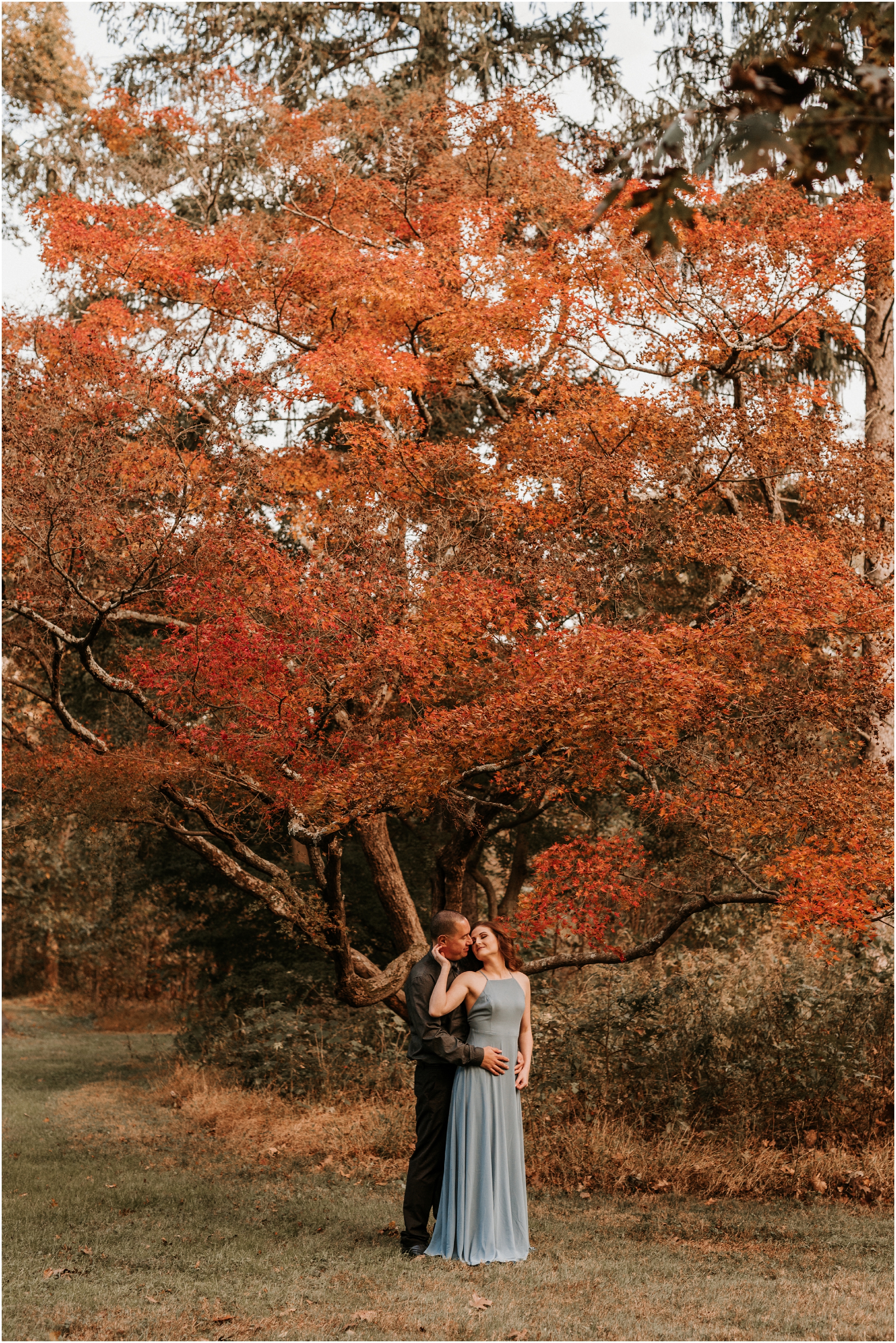 Duke Farms Hillsborough Fall October Engagement Session New Jersey NJ Wedding Photographer