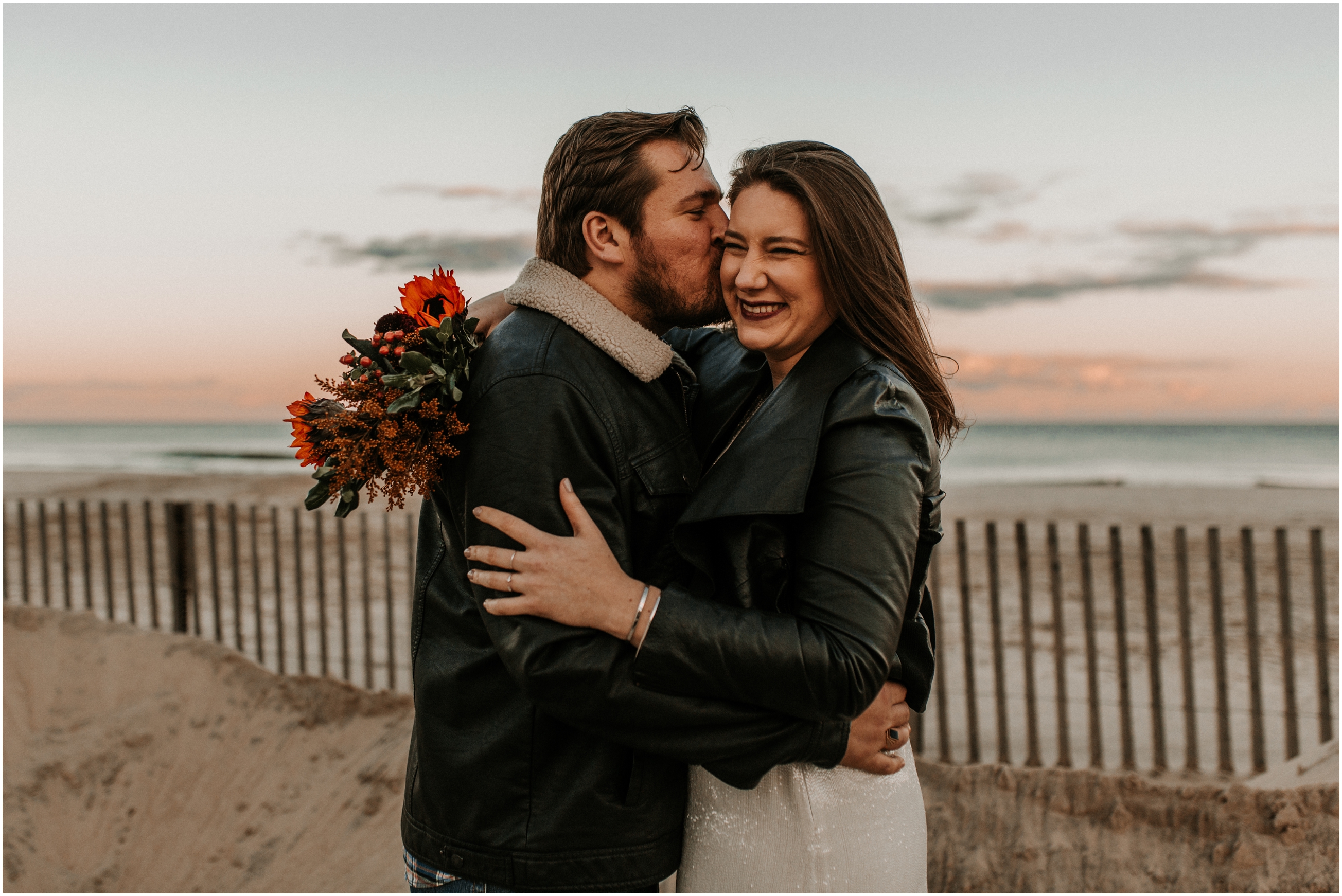 Freehold Manasquan Beach Osprey Leggetts Fall October Engagement Session New Jersey NJ Wedding Photographer