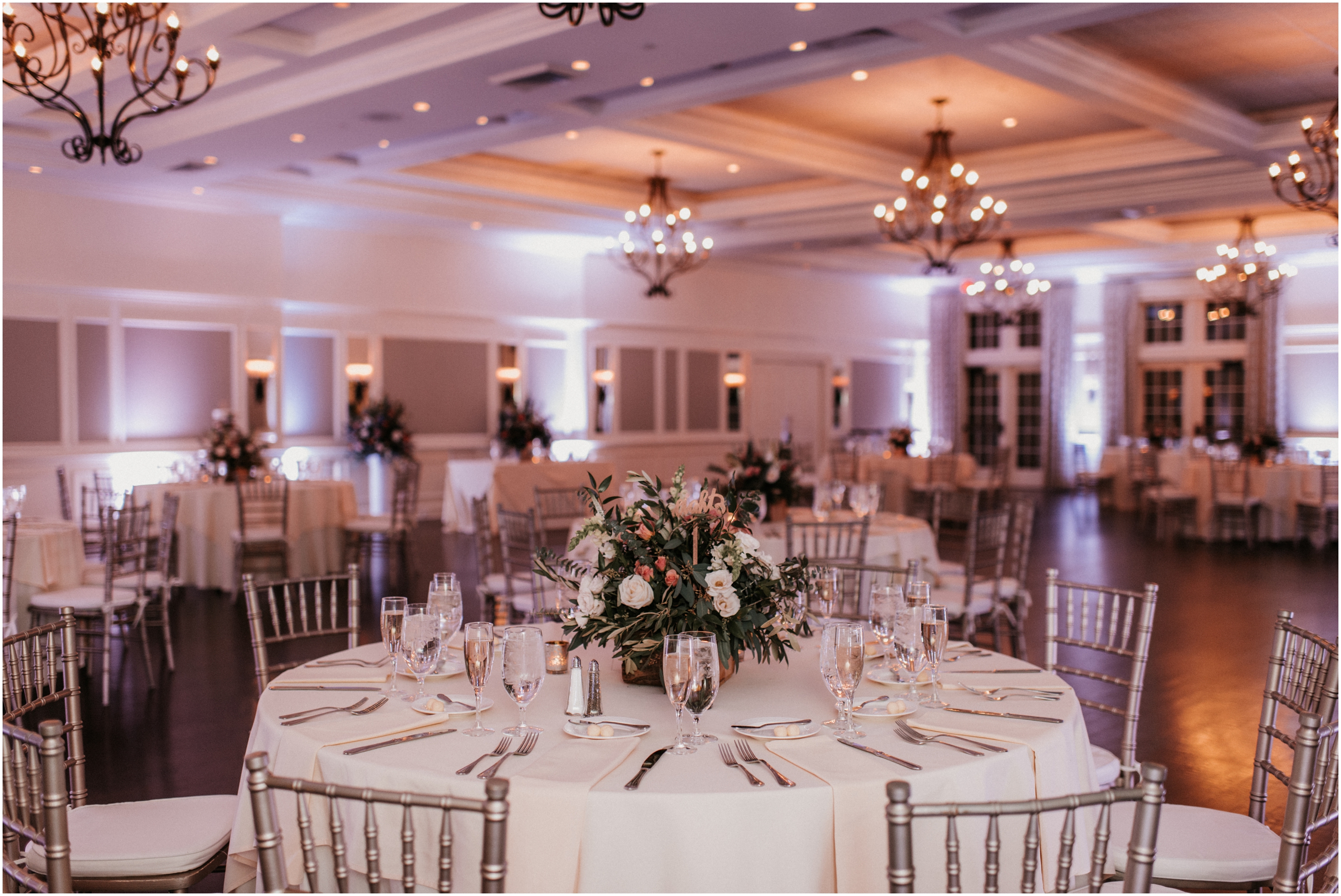 wedding reception table details