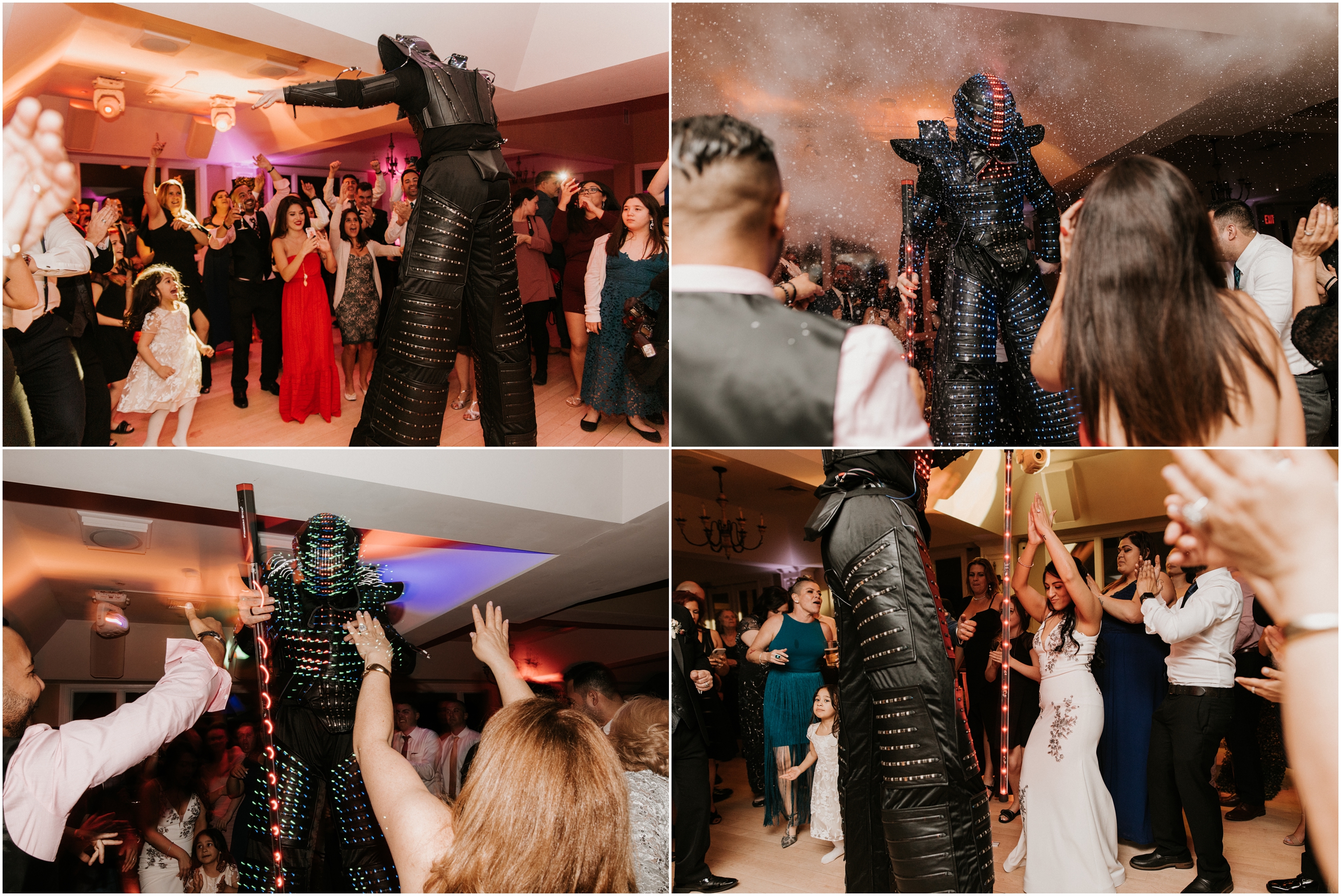 wedding reception dancing robot