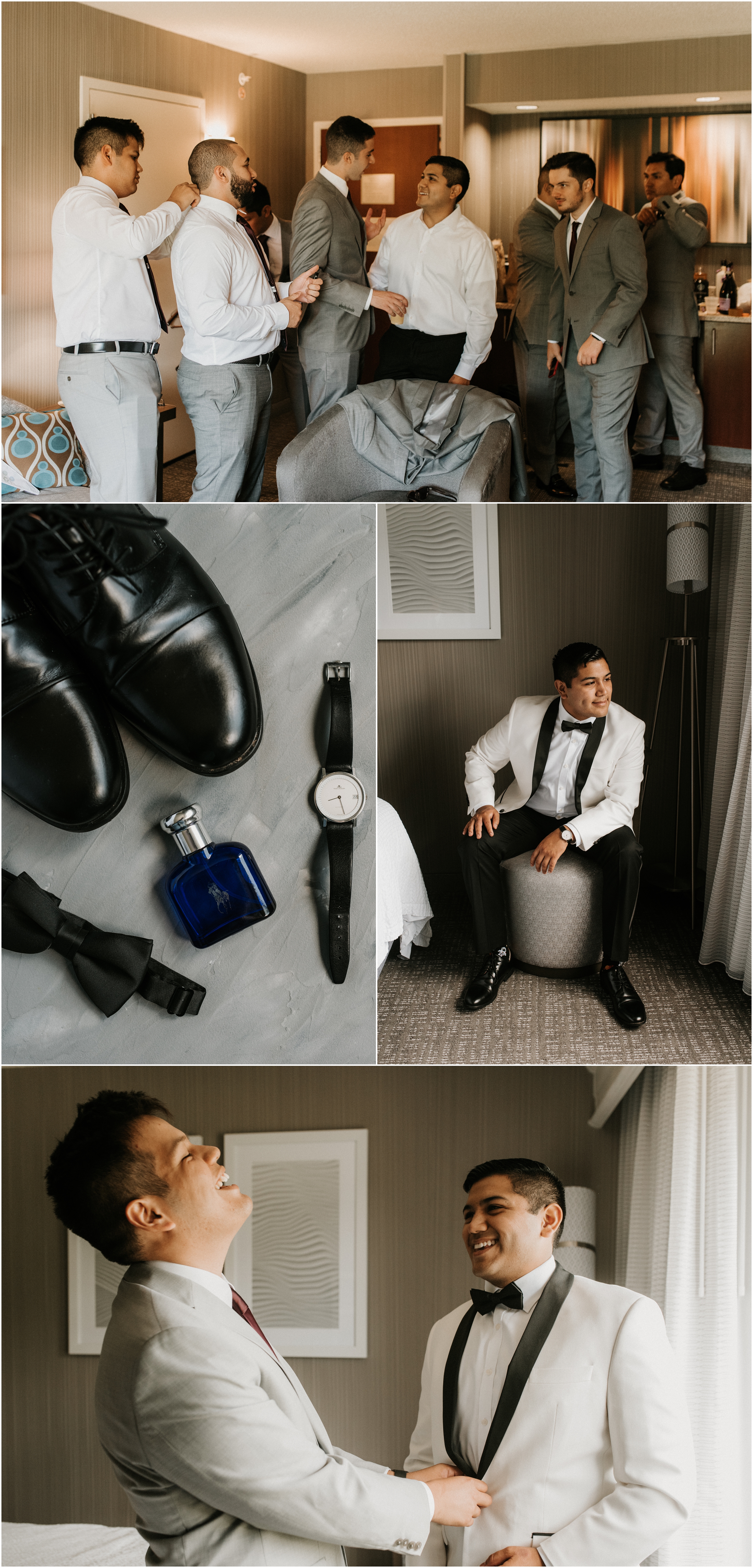 groom portraits and details