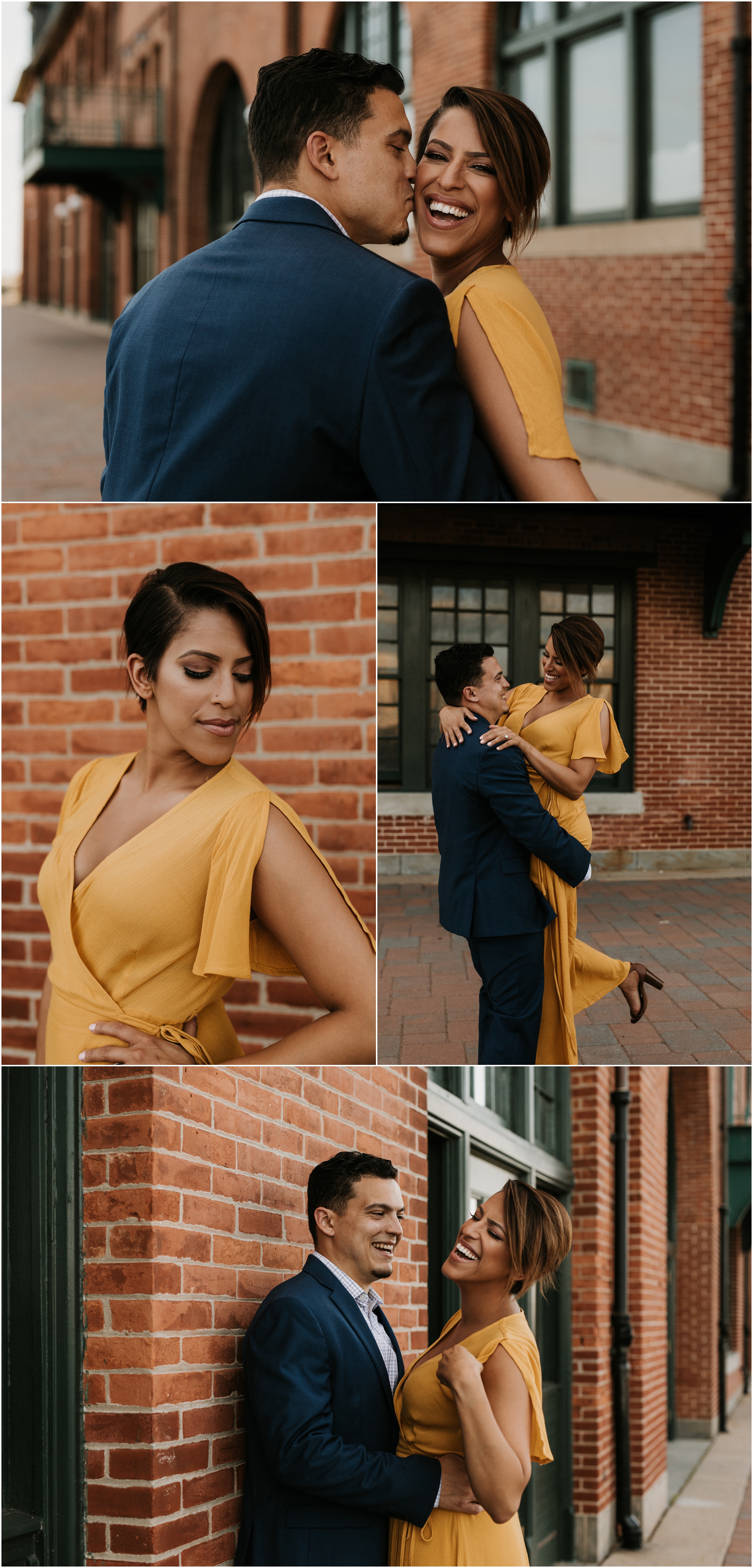 couple engagement session libery state park jersey city