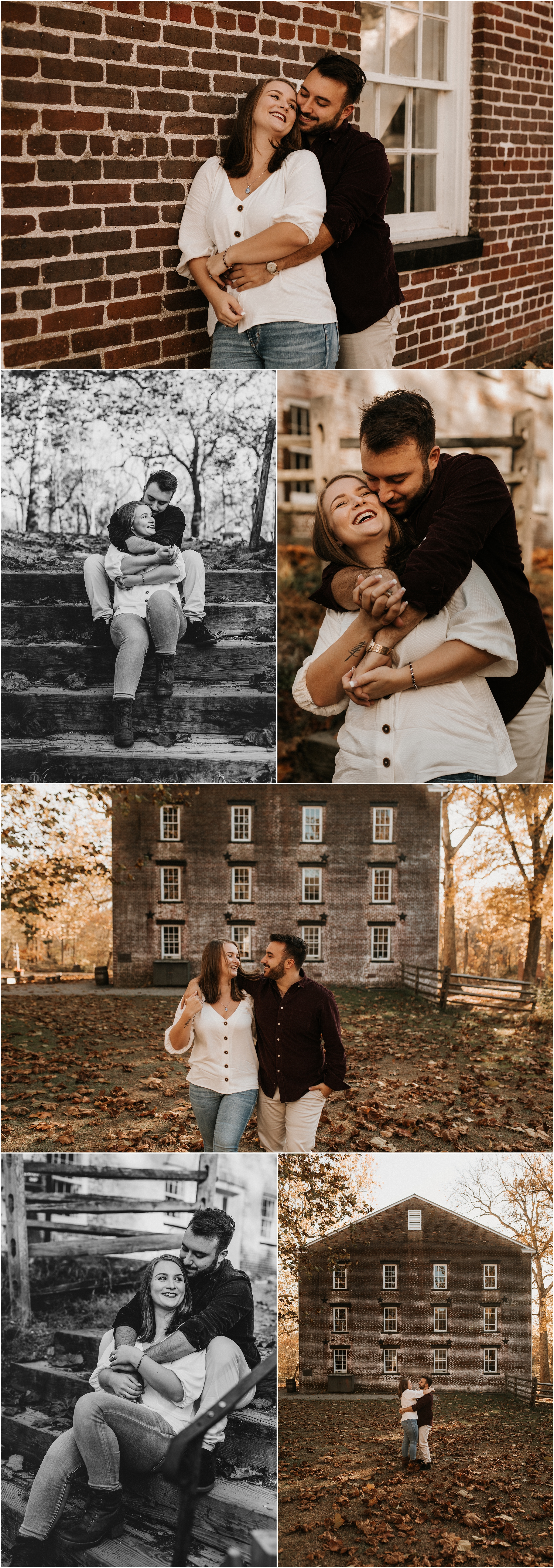 Fall Allaire State Park Engagement Session Wall Township, NJ
