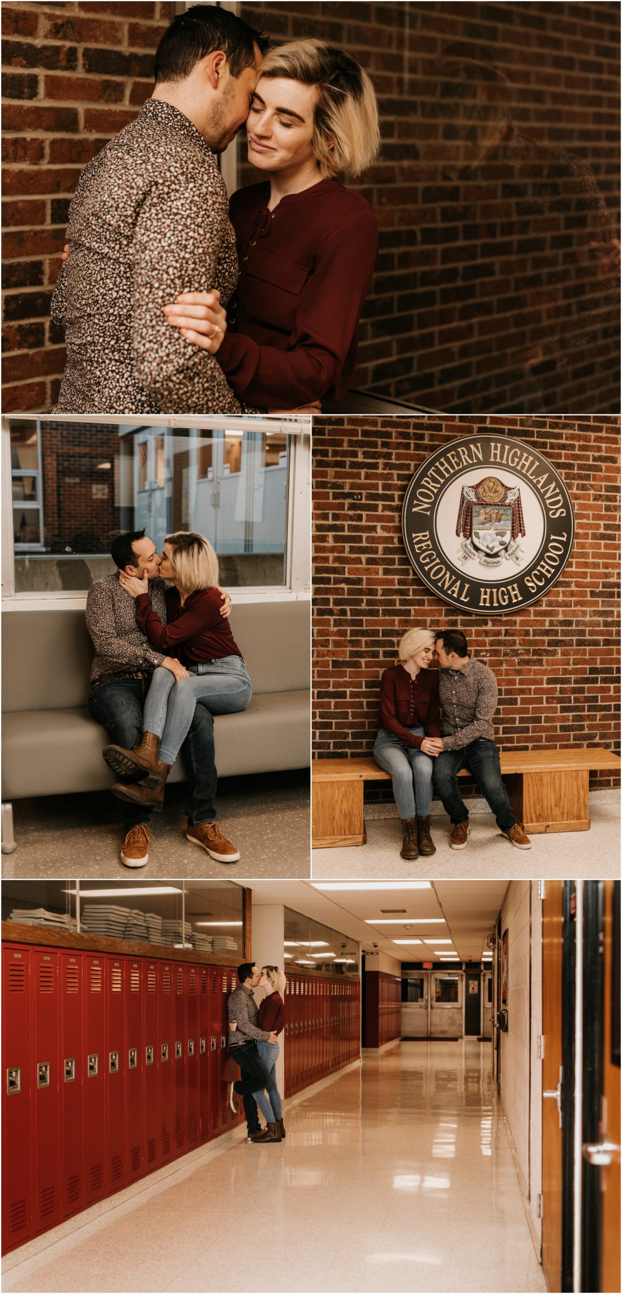couple in love anniversary session allendale high school
