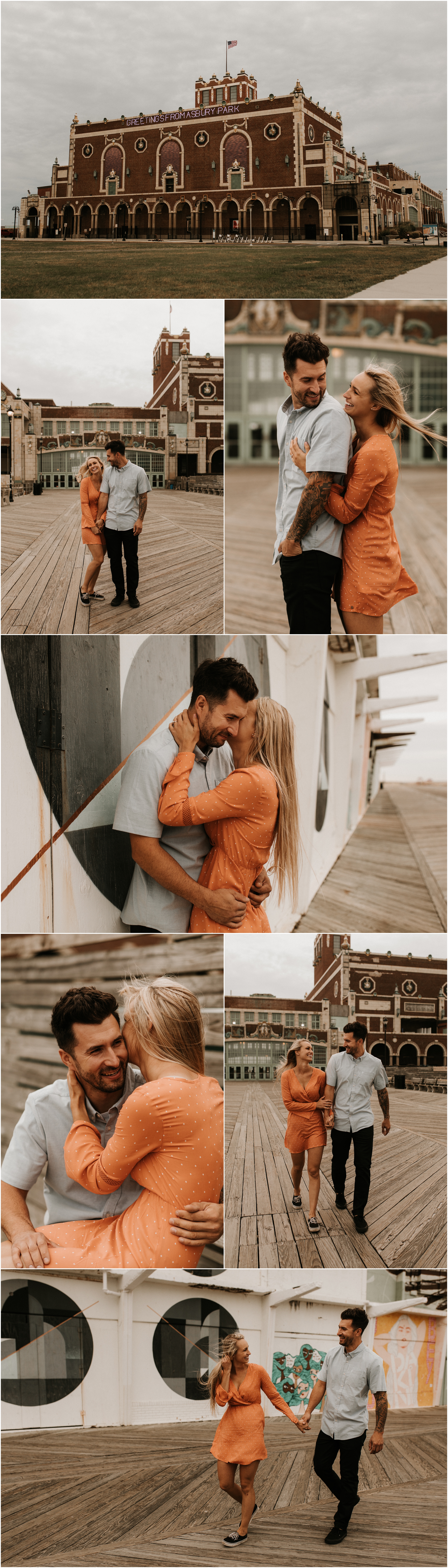 In Home Pizza Engagement Session Asbury Park
