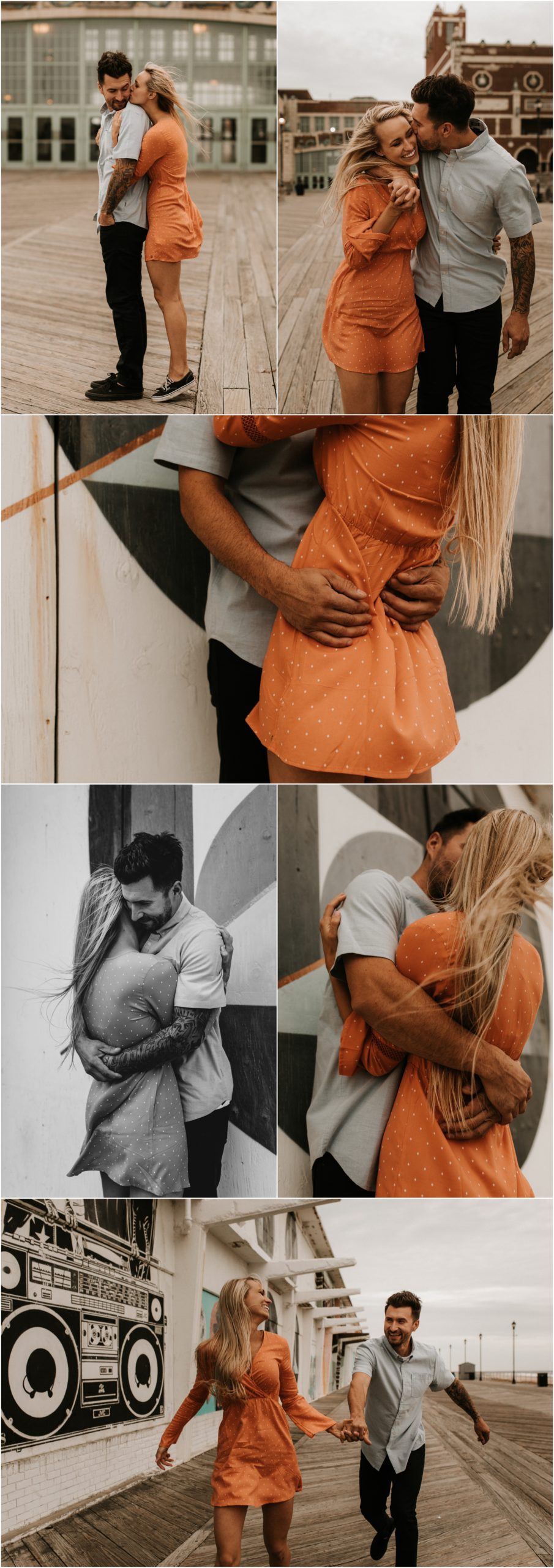 In Home Pizza Engagement Session Asbury Park