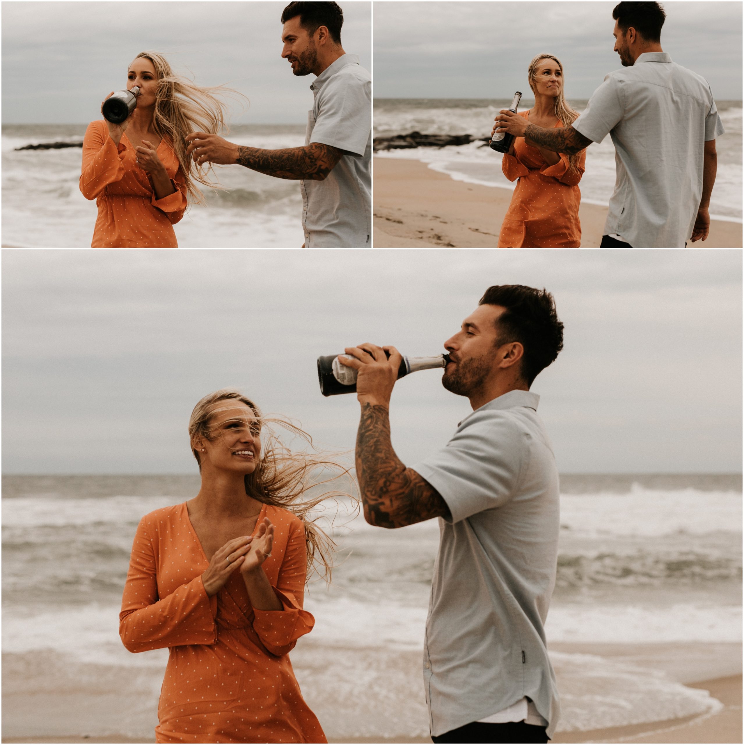 In Home Pizza Engagement Session Asbury Park