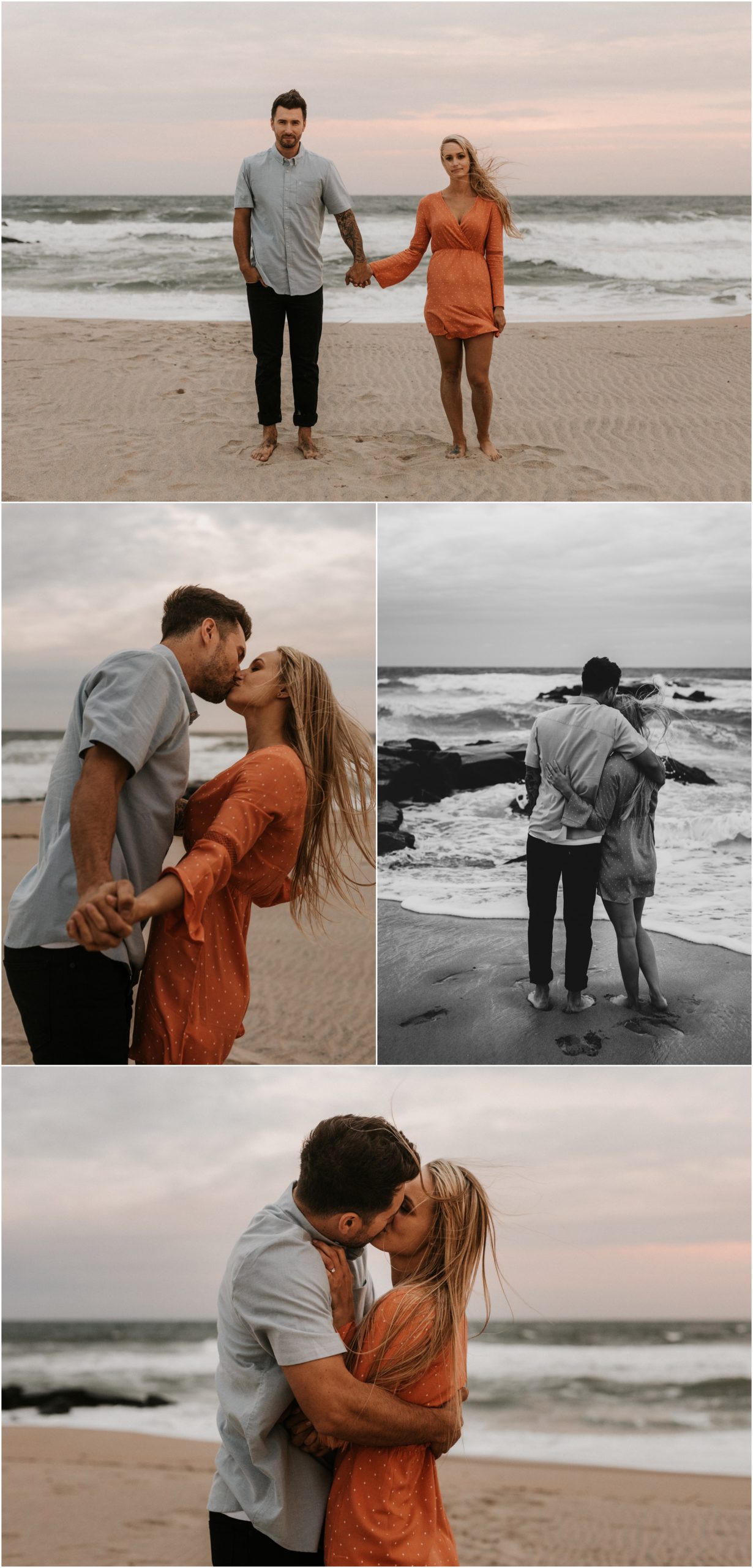In Home Pizza Engagement Session Asbury Park