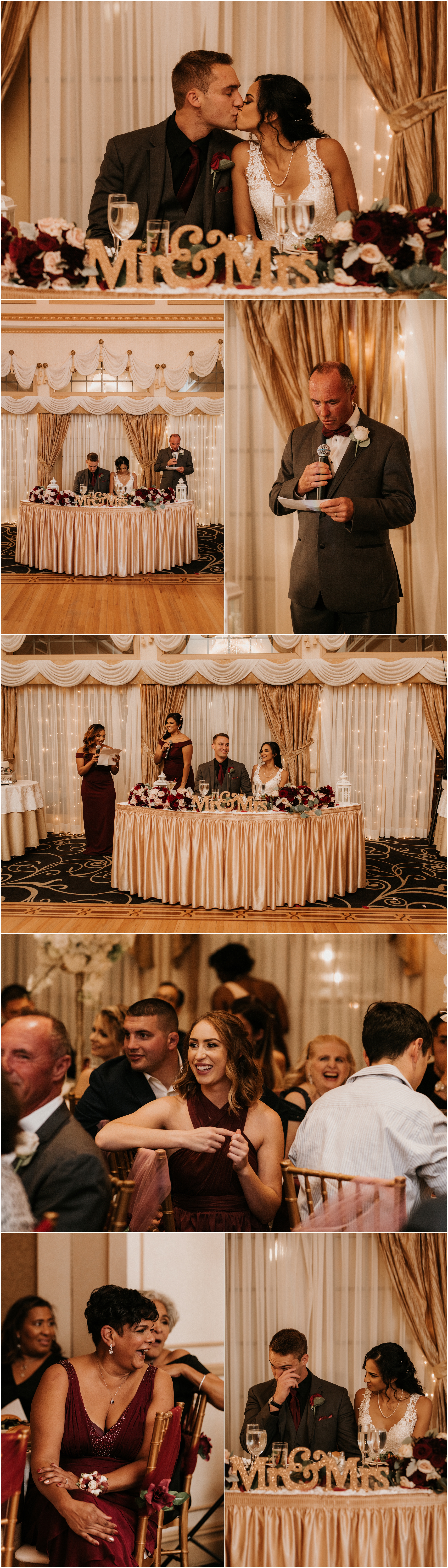 Lakewood Country Club Wedding NJ Wedding Reception Toasts