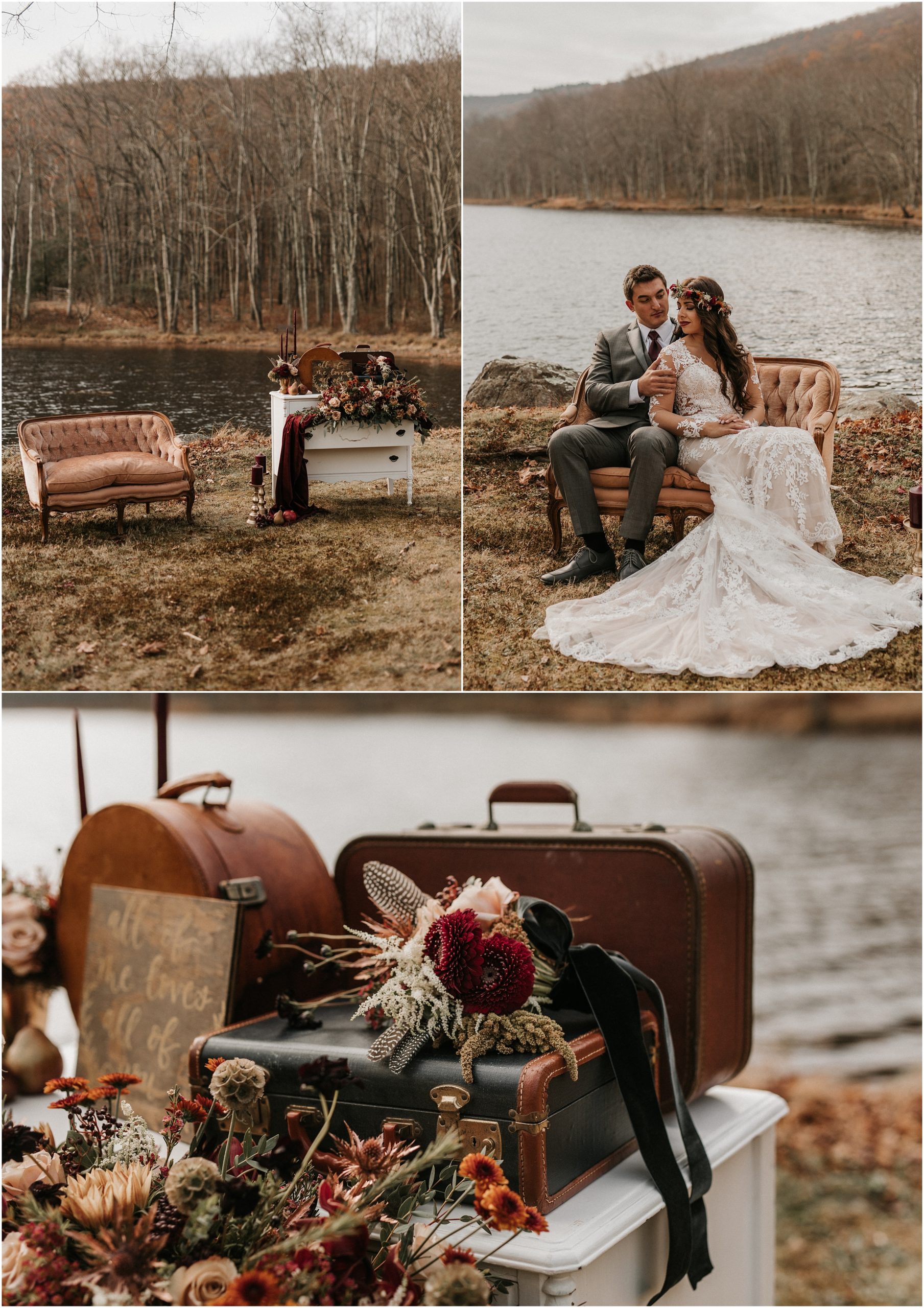 Fall Whimsical Outdoor Styled Wedding Portraits and Decor