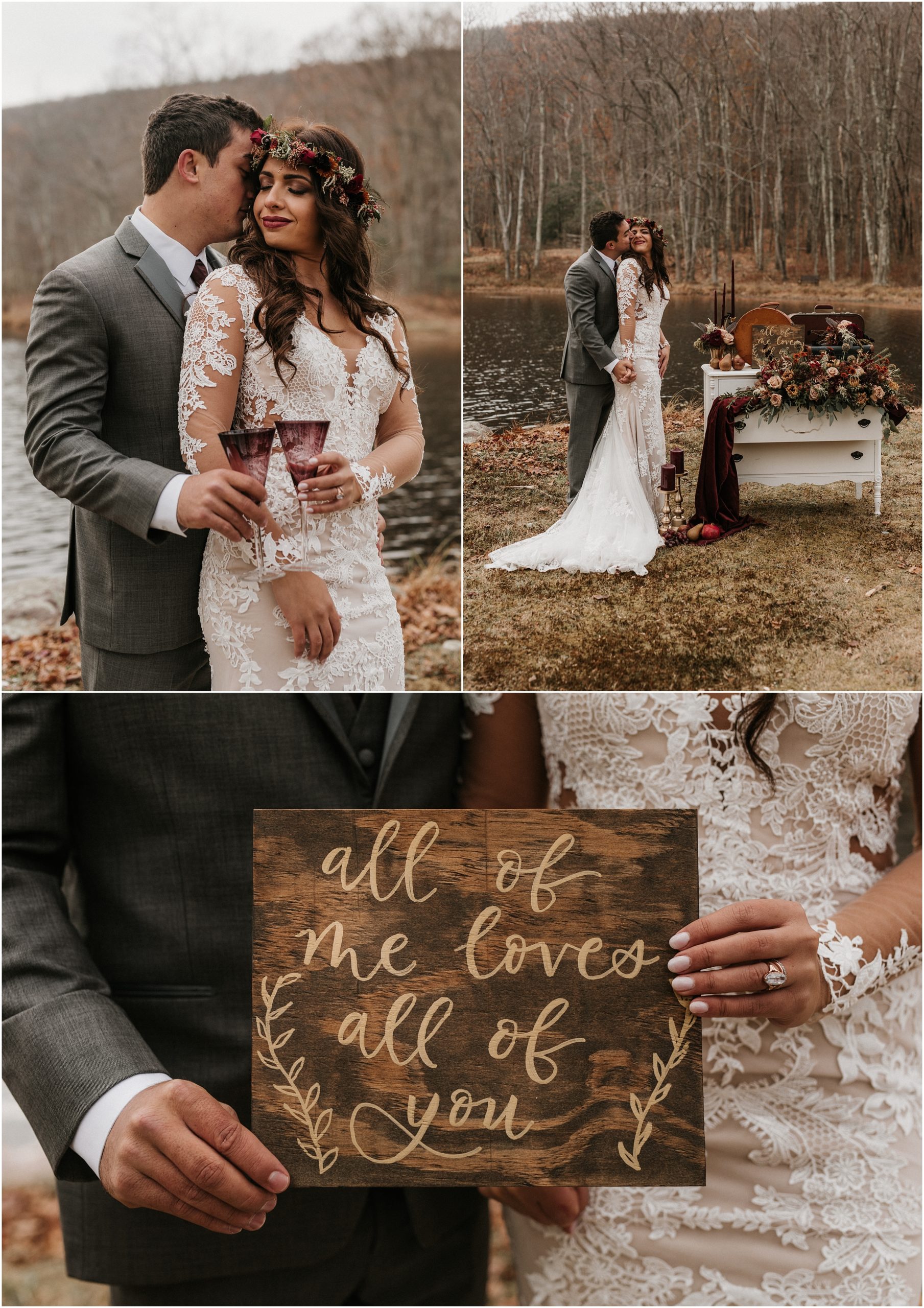 Fall Whimsical Outdoor Styled Wedding Portraits