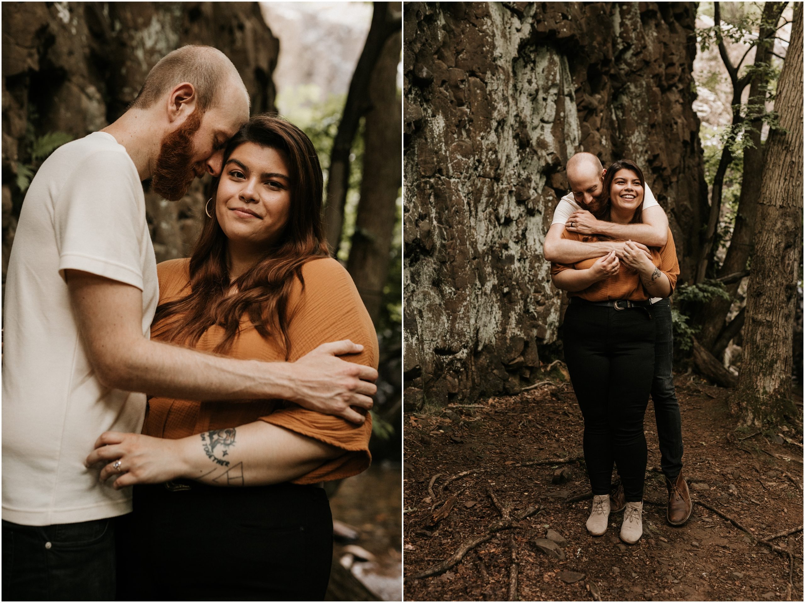 summer south mountain reservation engagement session