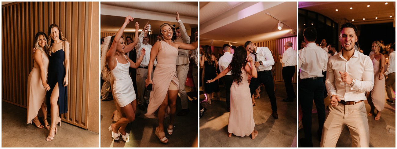 guests dancing at wedding reception at wave resort in long branch new jersey