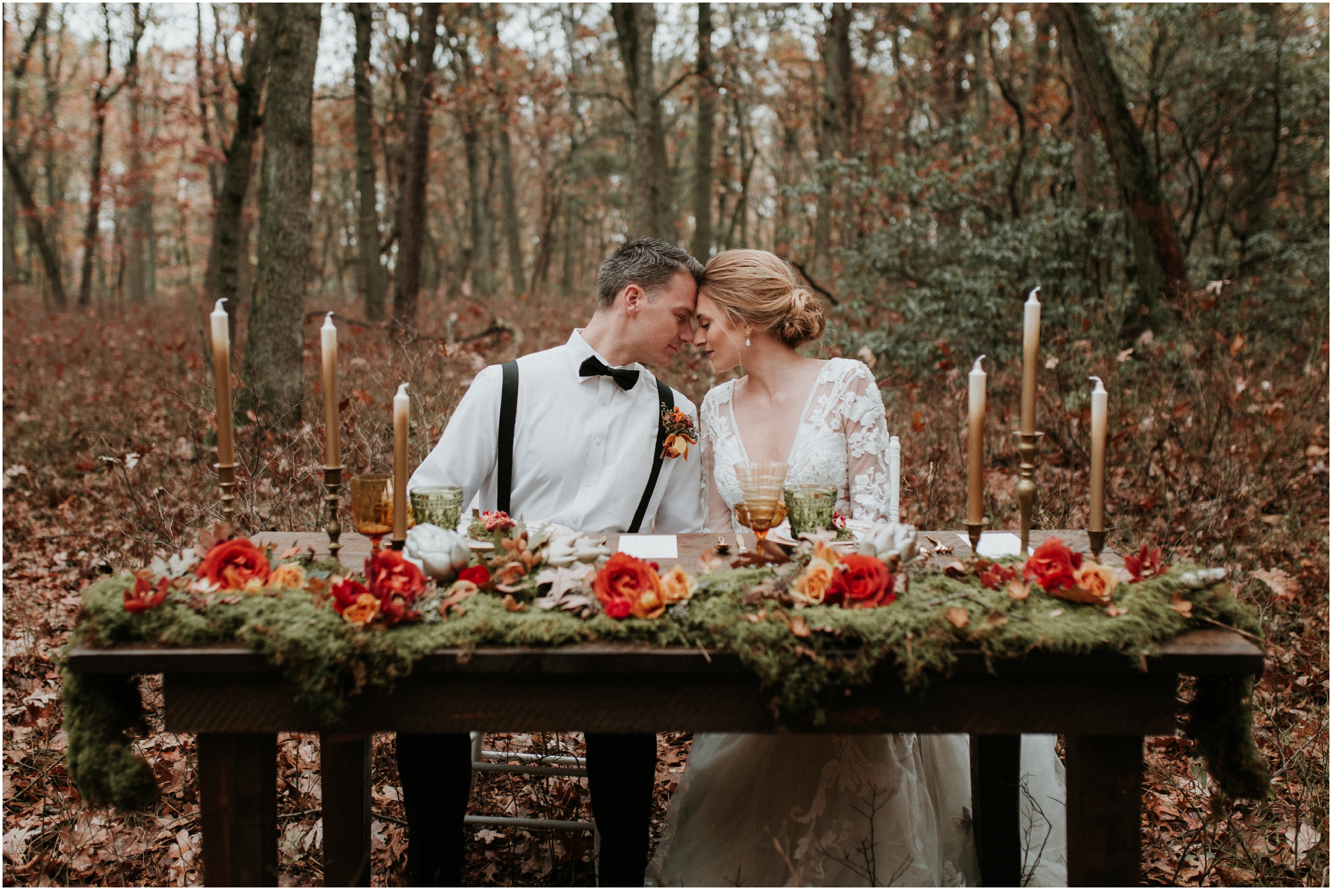 Fall Styled Wedding Inspiration Shoot | Frost Woods Park, New Jersey |  torikelner.com