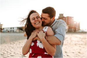 Asbury Park New Jersey Beach Couples Session NJ Wedding Photographer