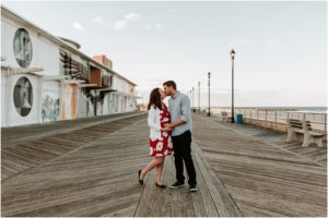 Asbury Park New Jersey Beach Couples Session NJ Wedding Photographer