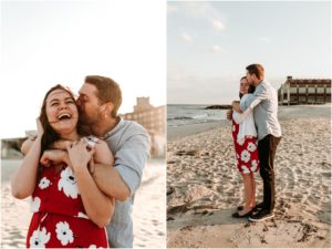 Asbury Park New Jersey Beach Couples Session NJ Wedding Photographer