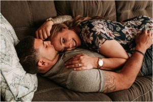 New Jersey Couple Nature In Home Engagement Session Tori Kelner Photography