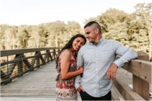 Spring Nature Couple Saffin Pond Mahlon Dickenson Reservation Engagement Session New Jersey Wedding Photographer