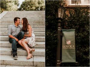 Loyola University Baltimore Maryland Engagement Session New Jersey Wedding Photographer