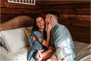 Sellersville Doylestown Pennsylvania In Home Pillow Fight Farm Engagement Session New Jersey Wedding Photographer
