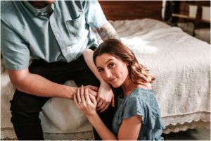 Sellersville Doylestown Pennsylvania In Home Pillow Fight Farm Engagement Session New Jersey Wedding Photographer