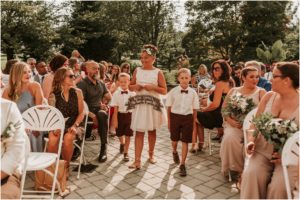 Windows on the Water at Frogbride Summer July Wedding Artichoke Blush Maroon Yellow Lace Outdoor Ceremony Tent Wedding New Jersey Wedding Photographer