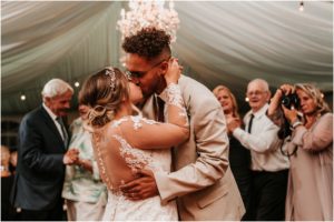 Windows on the Water at Frogbride Summer July Wedding Artichoke Blush Maroon Yellow Lace Outdoor Ceremony Tent Wedding New Jersey Wedding Photographer