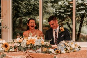 Mayfair Farms Rain Sunflower West Orange Wedding September NJ Wedding Photographer