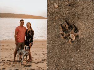 Fall Engagement Session Fun Adventurous Couple Sandy Hook Beach Engagement Session Jersey Wedding Photographer