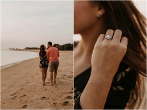 Fall Engagement Session Fun Adventurous Couple Sandy Hook Beach Engagement Session Jersey Wedding Photographer