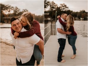 Boonton Downtown Lake House Beach Fall Ice Cream Shop October Engagement Session New Jersey NJ Wedding Photographer
