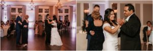 bride and groom reception parent dance
