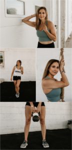Girl at outdoor gym showing diabetes insulin patch