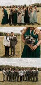 wedding party at born to run farm nj