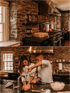 In-Home Baking Couples Session at The Carriage House of New Hope, PA