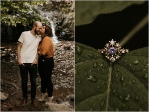 purple gem engagement ring