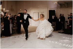 bride and groom wedding intros