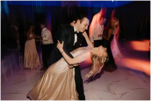 wedding guests dancing during wedding reception at florentine gardens in new jersey