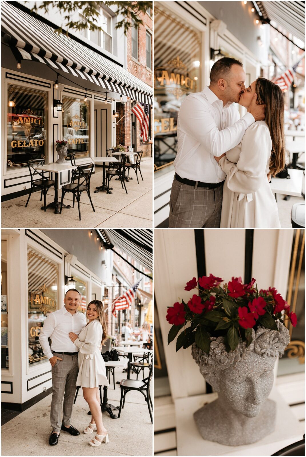 Ice Cream Shop Asbury Park Engagement Session, NJ Emily & Jonathan